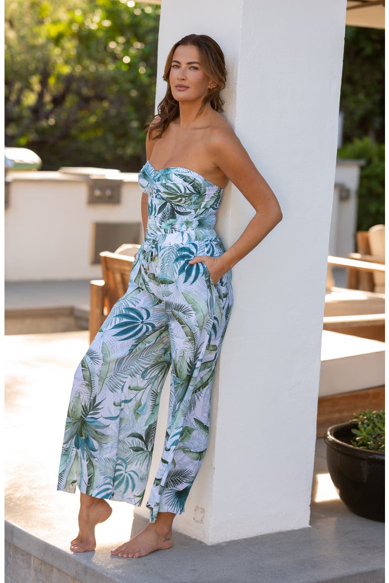 Josephine Wide Leg Cover-Up Pants, Alternate, color, WHITE