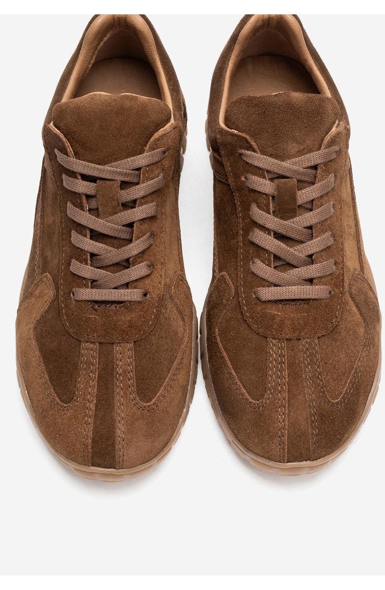 Forever & Always Shoes Lars Leather Sneaker, Alternate, color, Cognac Suede