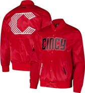 PRO STANDARD Men's Pro Standard Red Cincinnati Reds City Connect Satin Full-Snap Jacket