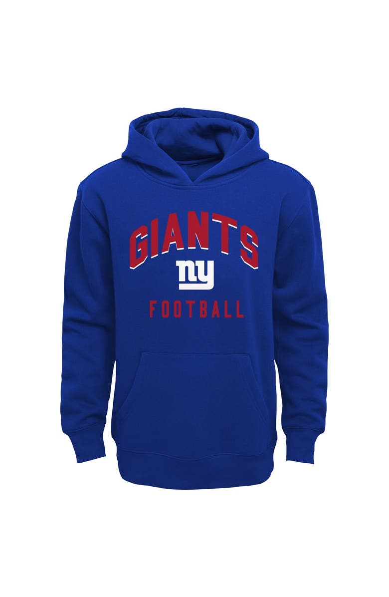 Outerstuff Youth Royal/Heather Gray New York Giants Play by Play Pullover Hoodie & Pants Set, Alternate, color, 