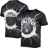FISLL Men's FISLL Black Brooklyn Nets Tornado Bolt T-Shirt