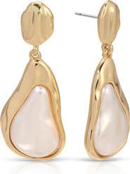 Ettika Hidden Stone Molten Drop Earrings
