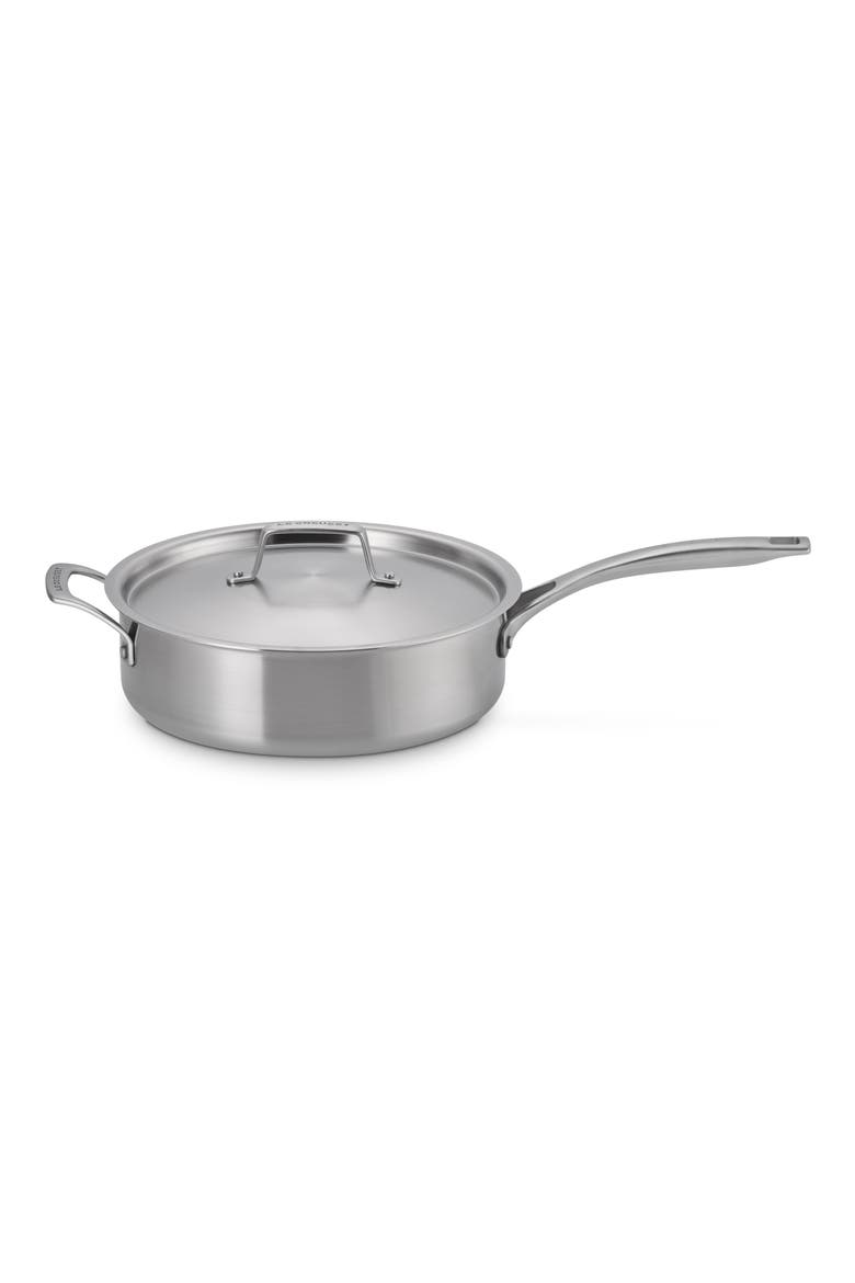 Essential 4.6-Quart Stainless Steel Sauté Pan, Main, color, STAINLESS STEEL