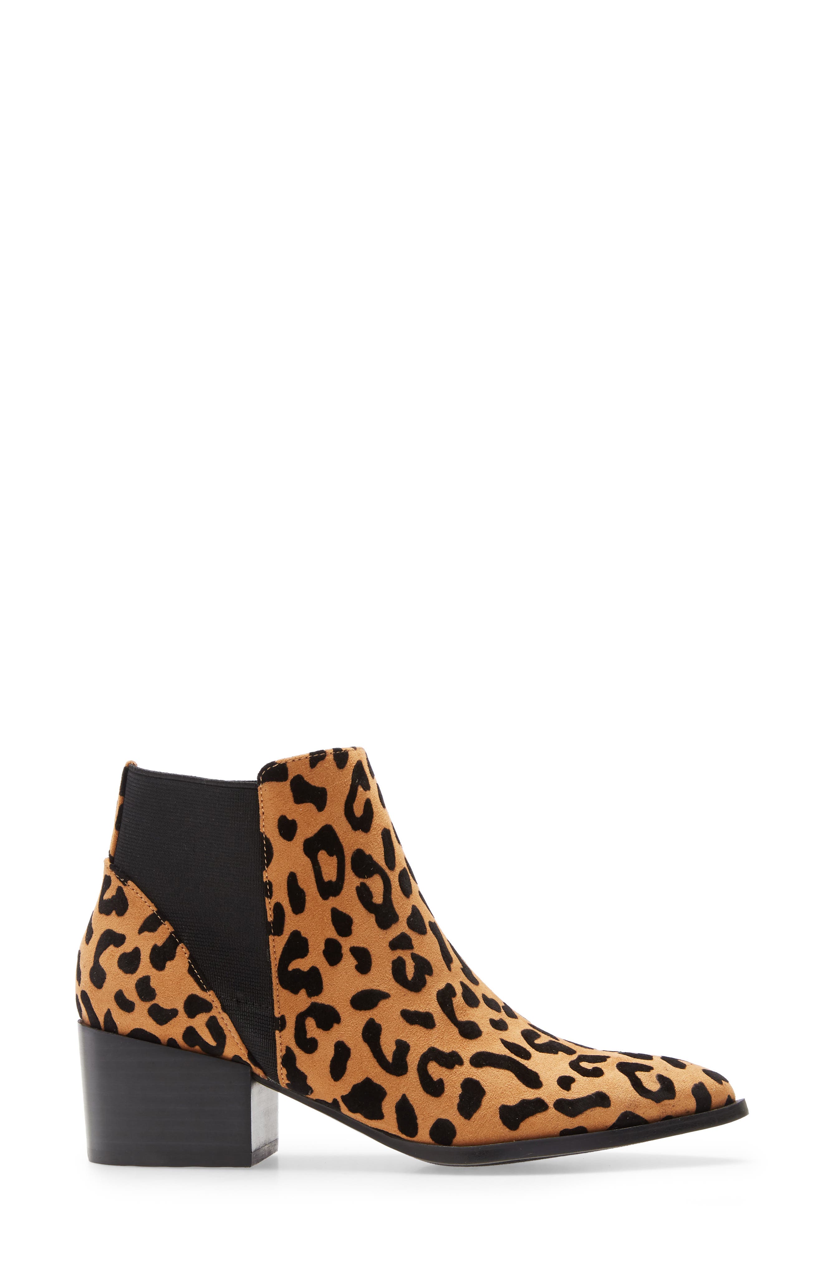 Finn Bootie, Alternate, color, TAN/ BLACK FAUX FUR