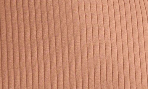 Jones New York Rib Short Sleeve Sweater In Brown