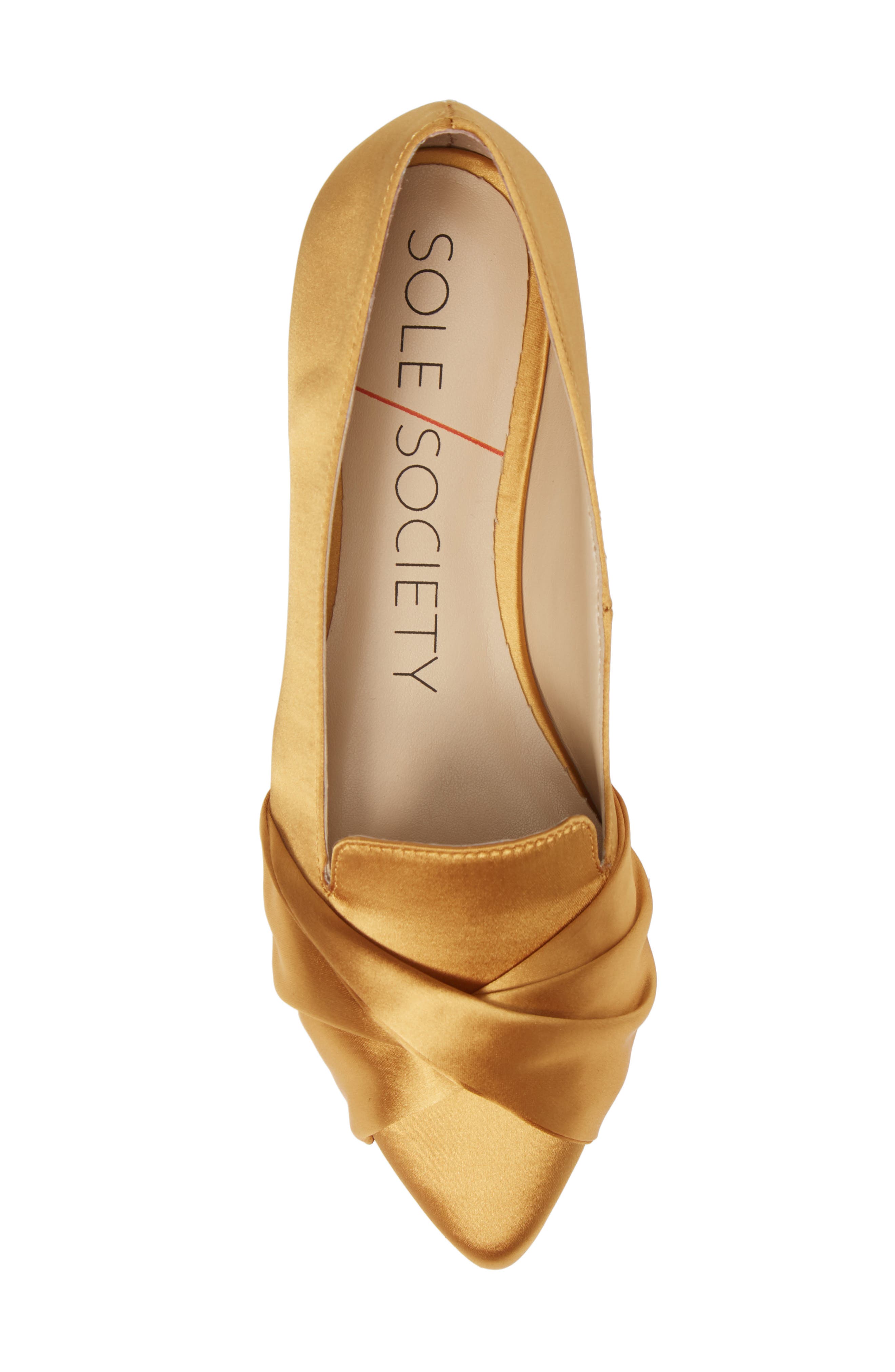 Lydiah Flat, Alternate, color, HONEY GOLD SATIN