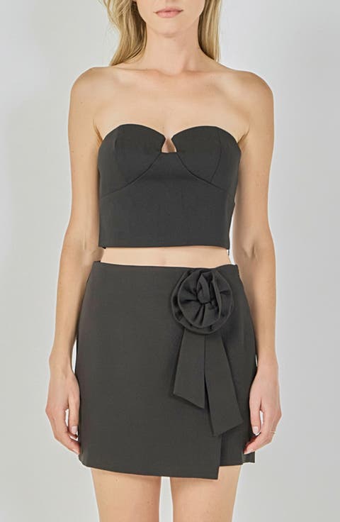 Strapless Crop Top