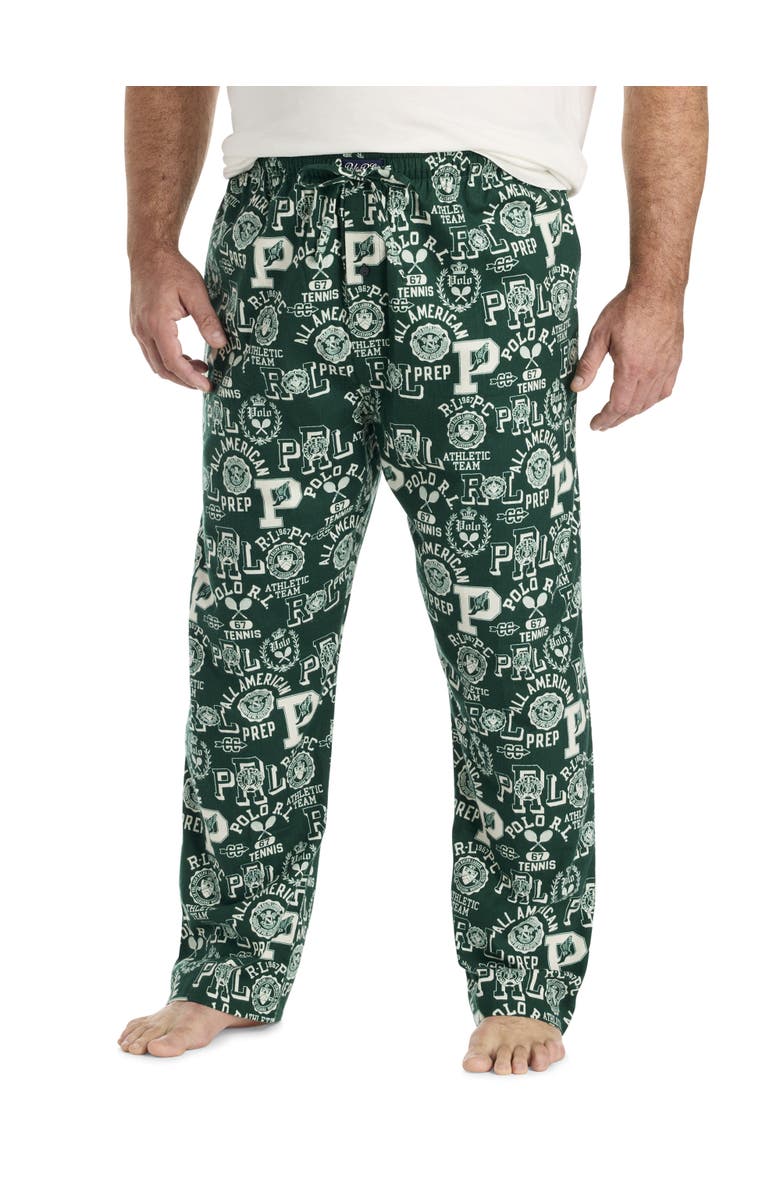 Polo Ralph Lauren Big & Tall Printed Lounge Pants, Main, color, Green