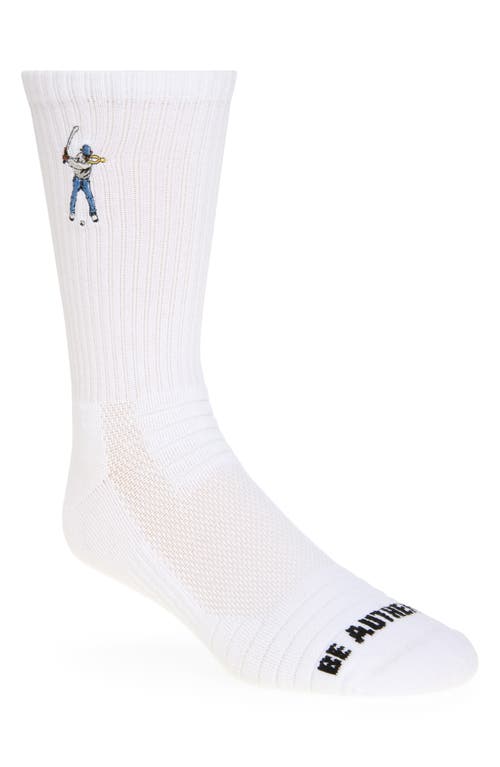 Eastside Golf Embroidered Logo Calf Socks in White  product
