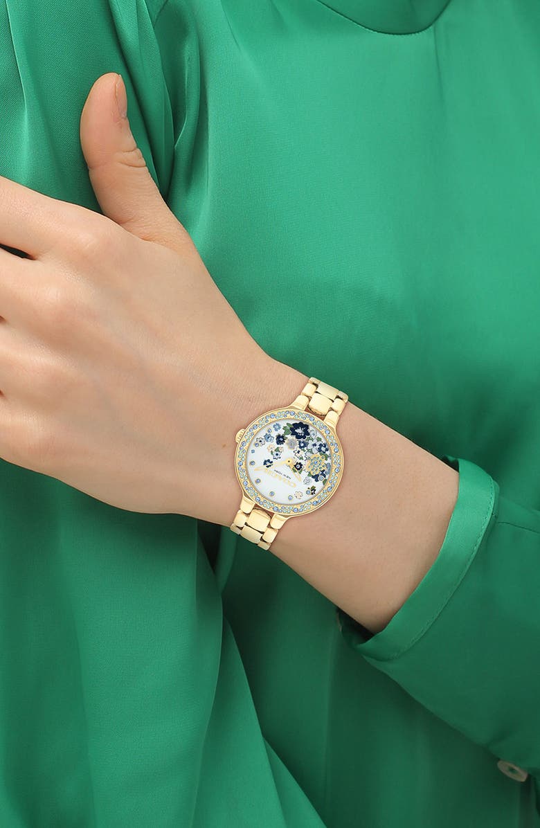 COACH Chelsea Bracelet Watch, 36mm, Alternate, color, Blue/ Gold