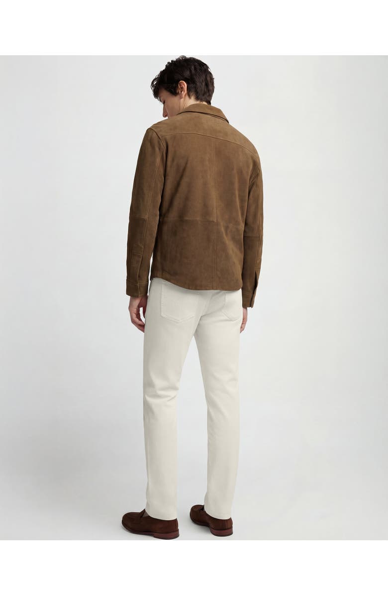 Onia Suede Work Overshirt, Alternate, color, Doe