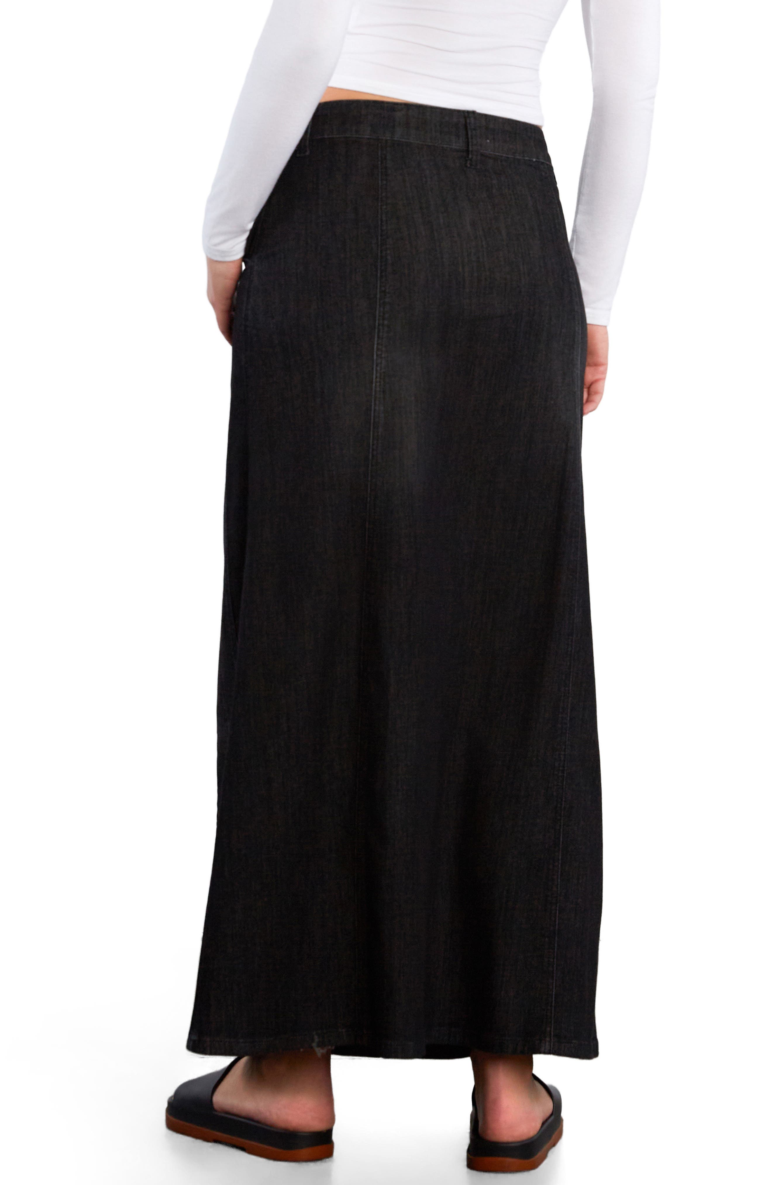 Road Trip Denim Maxi Skirt - image 2
