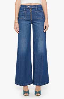 The Hustler Roller Patch Pocket Wide Leg Jeans