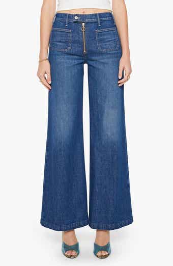 The Hustler Roller Patch Pocket Wide Leg Jeans