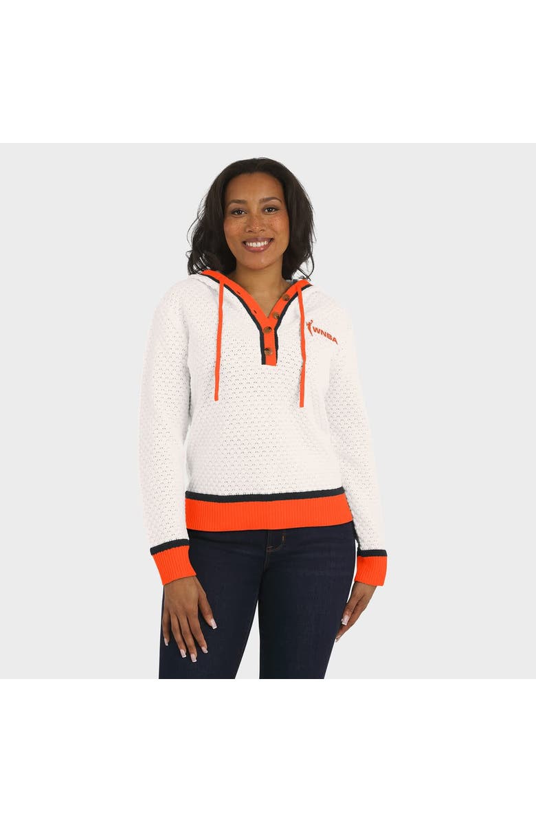WEAR by Erin Andrews Women's WEAR by Erin Andrews Cream WNBA Hooded Sweater, Alternate, color, Cream