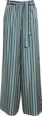 パンツ Max Mara Ladino Striped Silk Trousers Max Mara Ladino Stripe Belted Wide Leg Silk Pants | Nordstrom