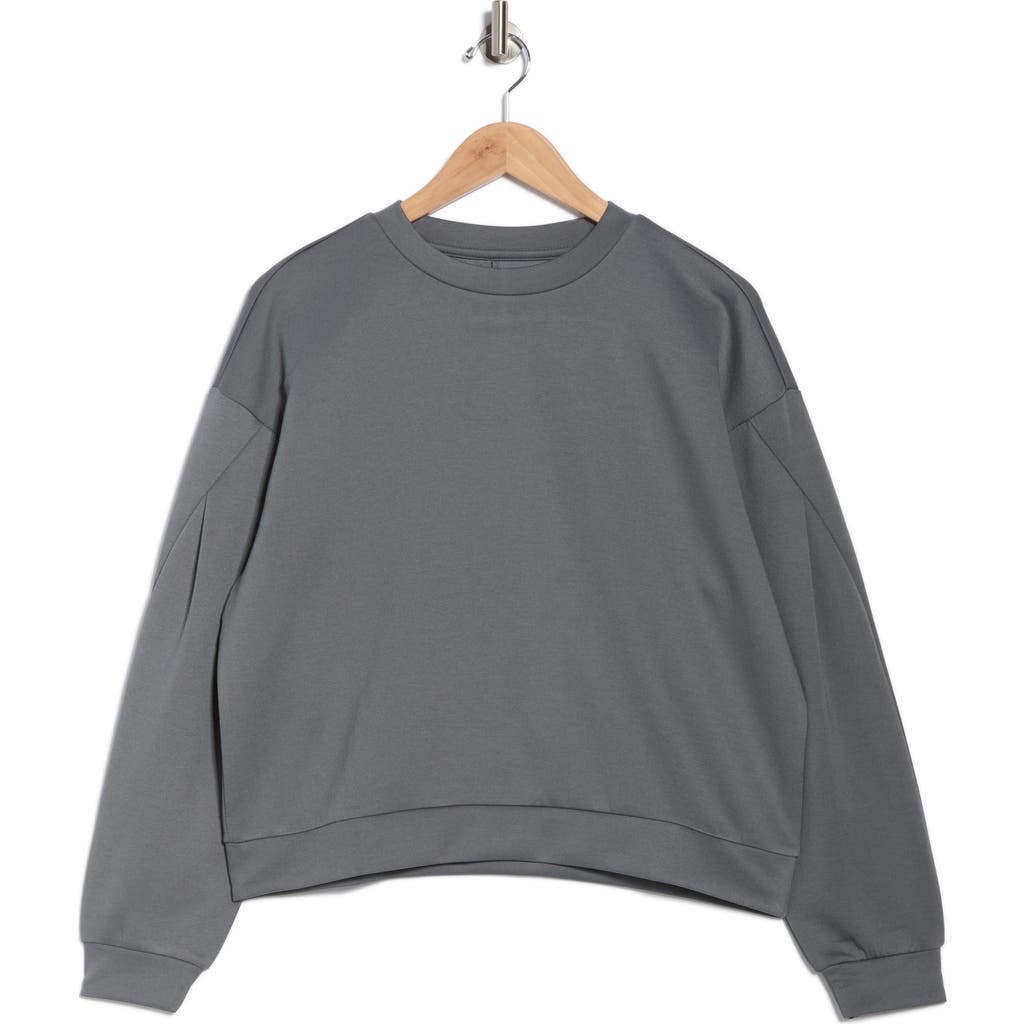Layer 8 Scuba Sweatshirt In Blue