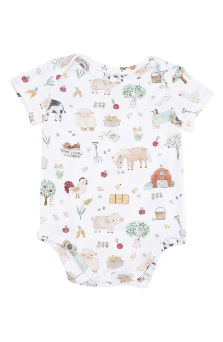Angel Dear Cute Farm Animals Bodysuit, Main, color, 