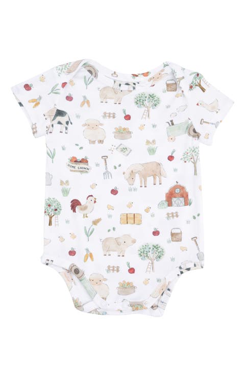Cute Farm Animals Bodysuit (Baby)