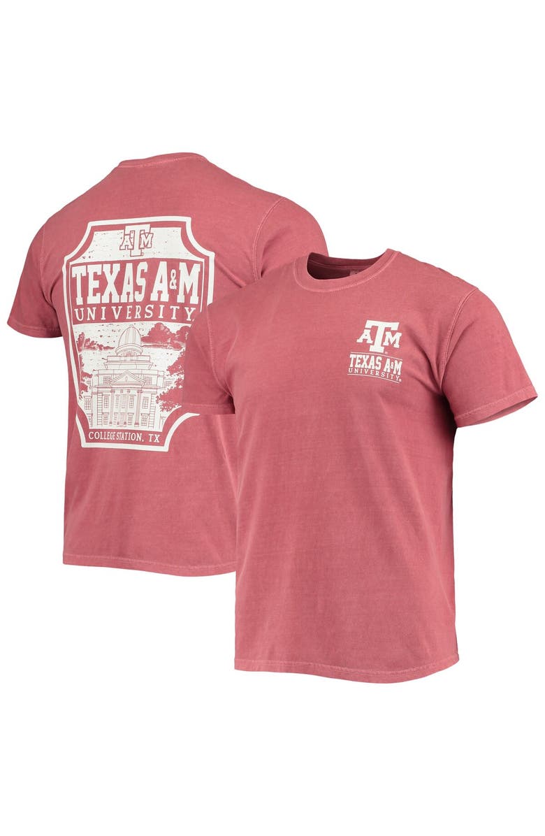 IMAGE ONE Men's Maroon Texas A&M Aggies Comfort Colors Campus Team Icon T-Shirt, Main, color,