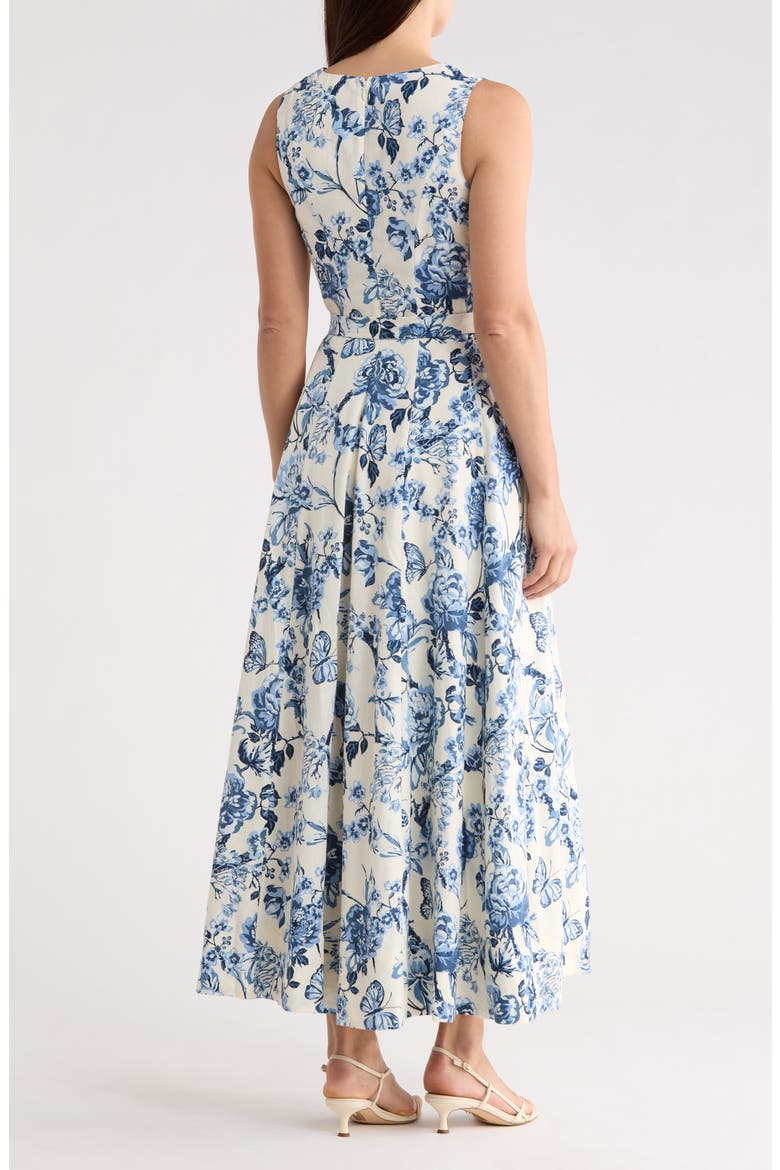 Sleeveless V-Neck Maxi Dress, Alternate, color, VANILLA ICE