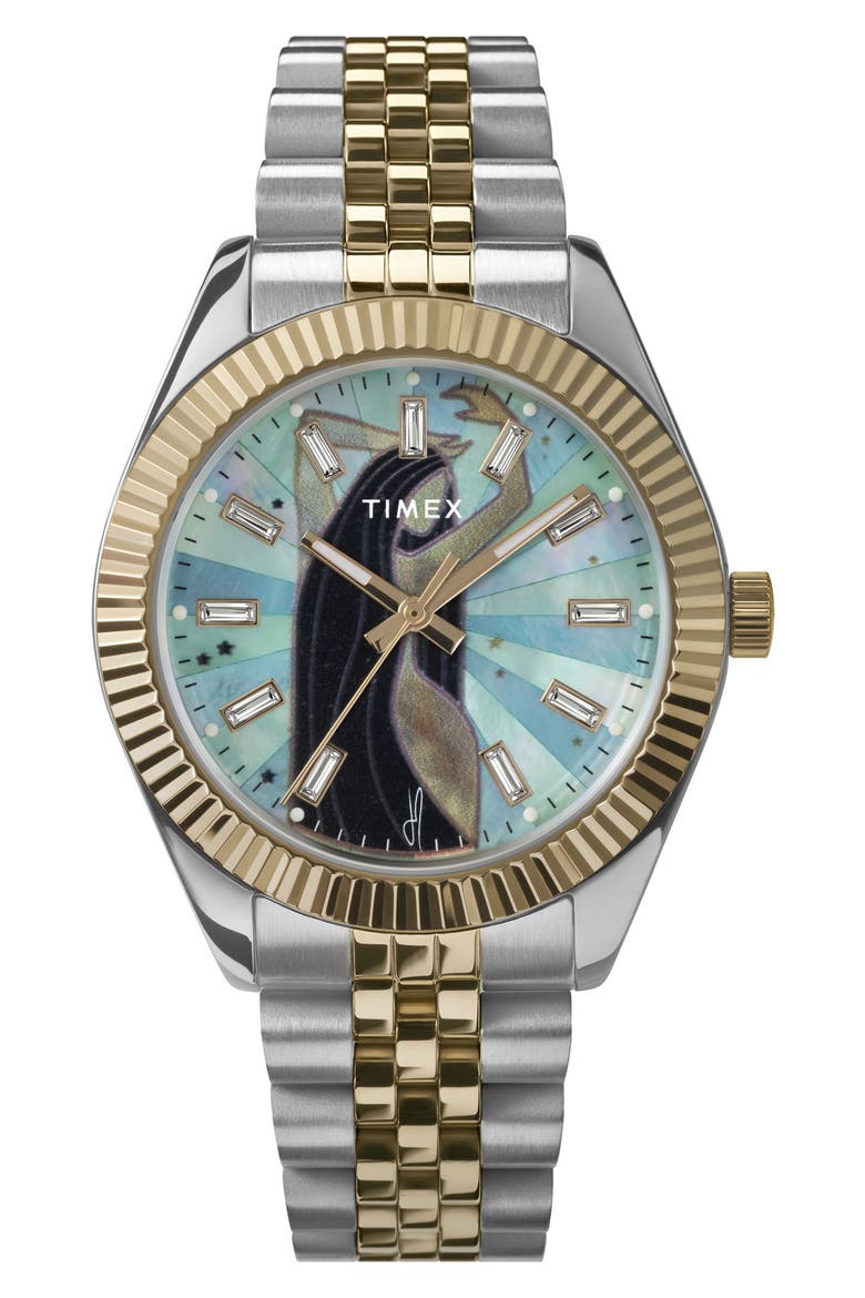 x Jacquie Aiche Bracelet Watch, 18mm, Main, color, TWO TONE