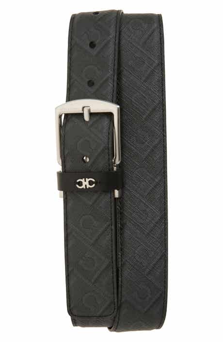 FERRAGAMO Animation Gancio Leather Belt