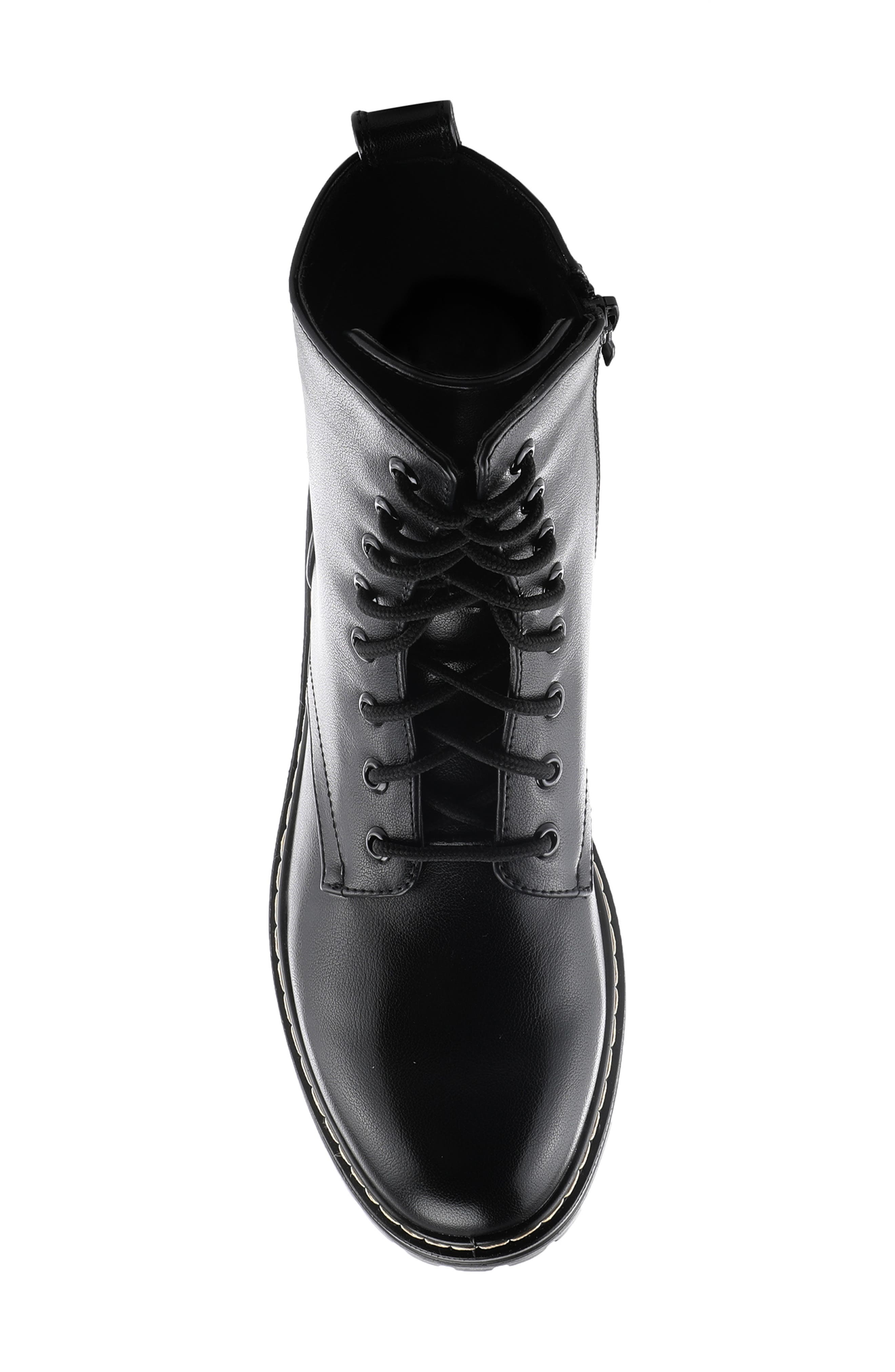 Flexus by Spring Step Callant Faux Fur Lined Faux Leather Bootie, Alternate, color, 