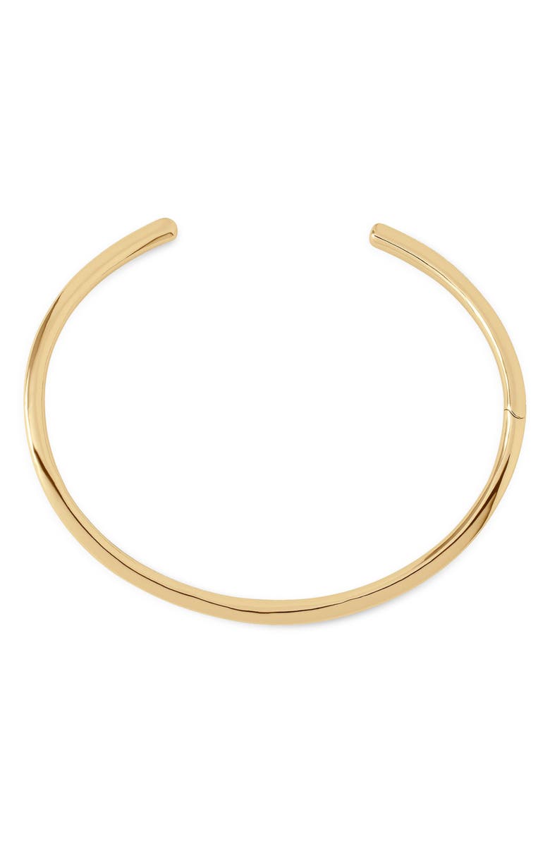 Jennifer Fisher Sculpted Clean Collar Choker, Main, color, Yellow Gold