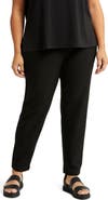 Eileen Fisher Stretch Crepe Slim Ankle Pants