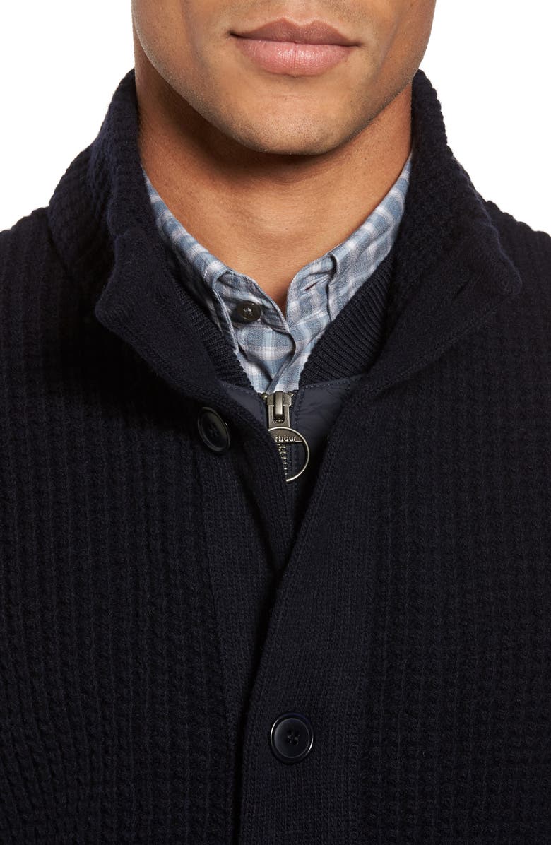 Barbour Helm Wool Cardigan with Bib, Alternate, color, 