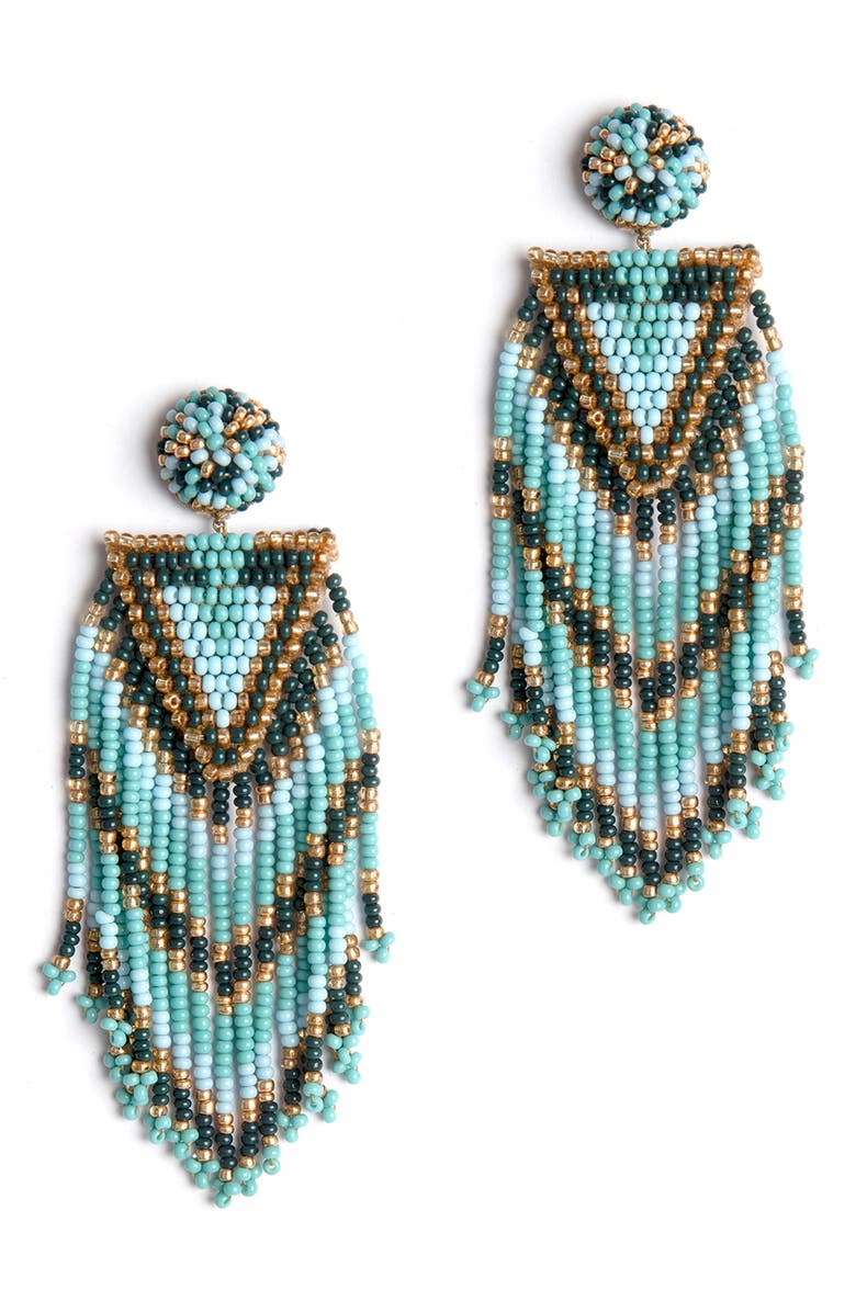 Deepa Gurnani Anwen Bead Chandelier Earrings, Main, color, 