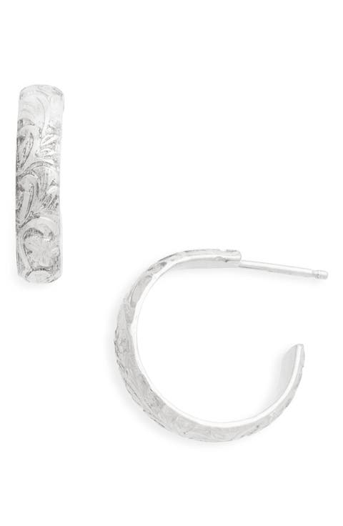 Flora Hoop Earrings