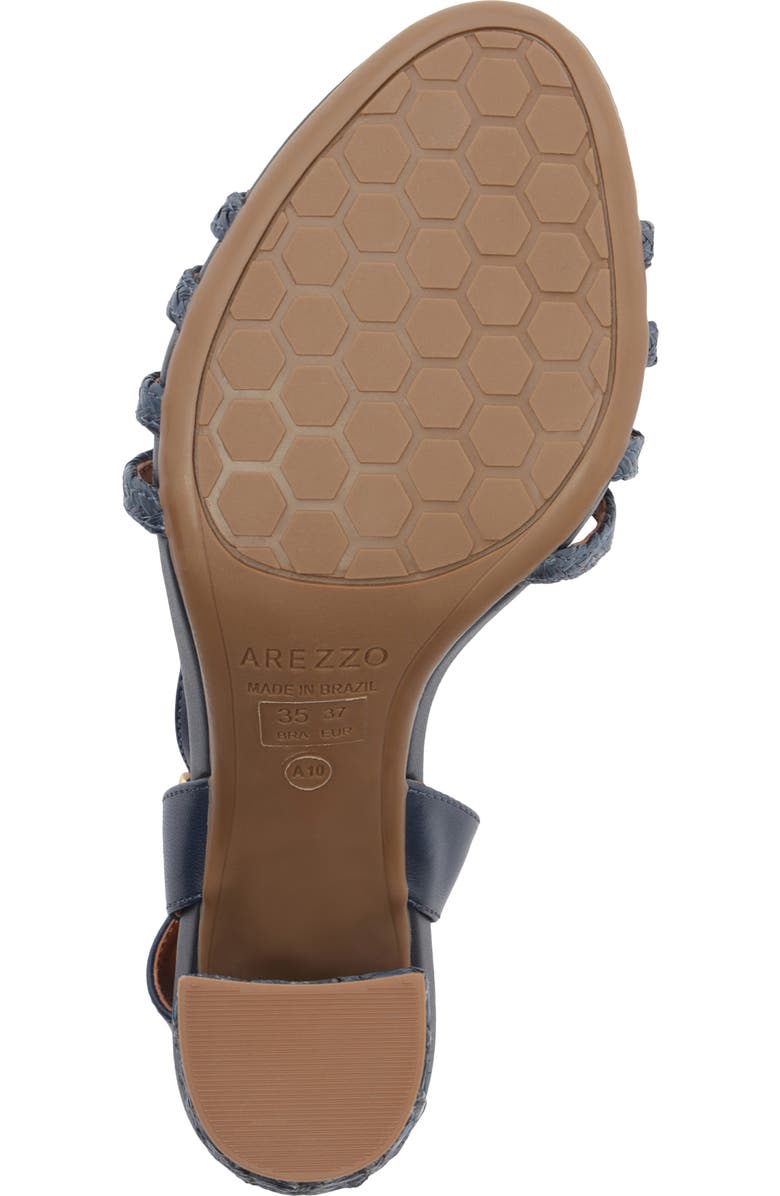 Arezzo Aria Ankle Strap Sandal, Alternate, color, Petroleo/ Navy Nautical