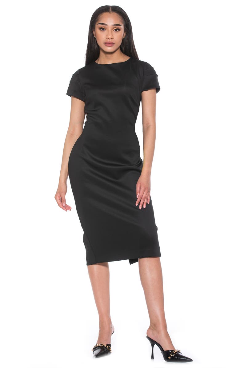 Alexia Admor Crysta Stretch Sheath Dress, Alternate, color, Black