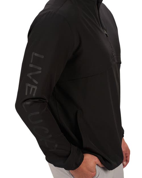 Black Clover Player Quarter Zip In Black