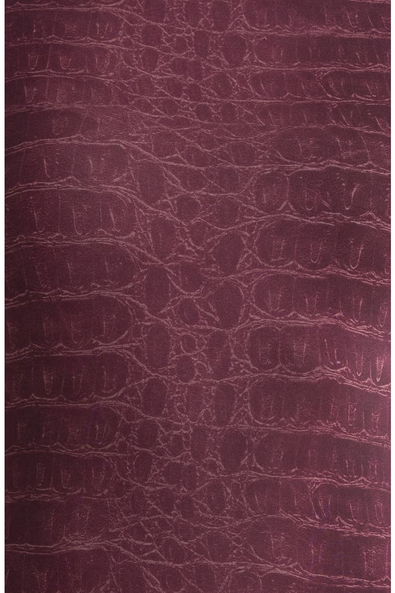 Animal Print Closed Toe Jumpsuit, Alternate, color, DARK PLUM CROCODILE