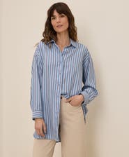 Pact Organic Cotton Sunset Lightweight Cotton Oversized Shirt
