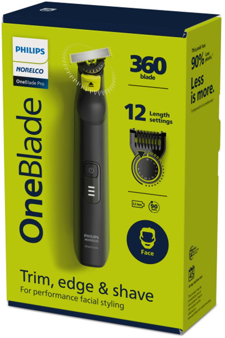 OneBlade 360 Pro Hybrid Electric Trimmer, Alternate, color, Black