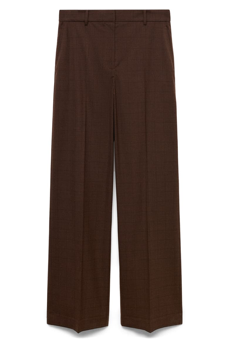 Checked Straight Pants, Alternate, color, BEIGE