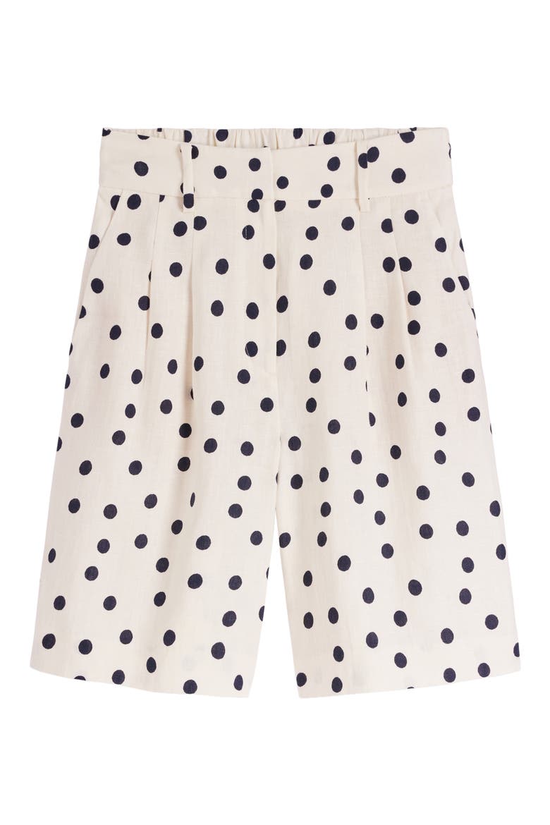 Kensington Linen Shorts, Alternate, color, PAPYRUS, SPOT