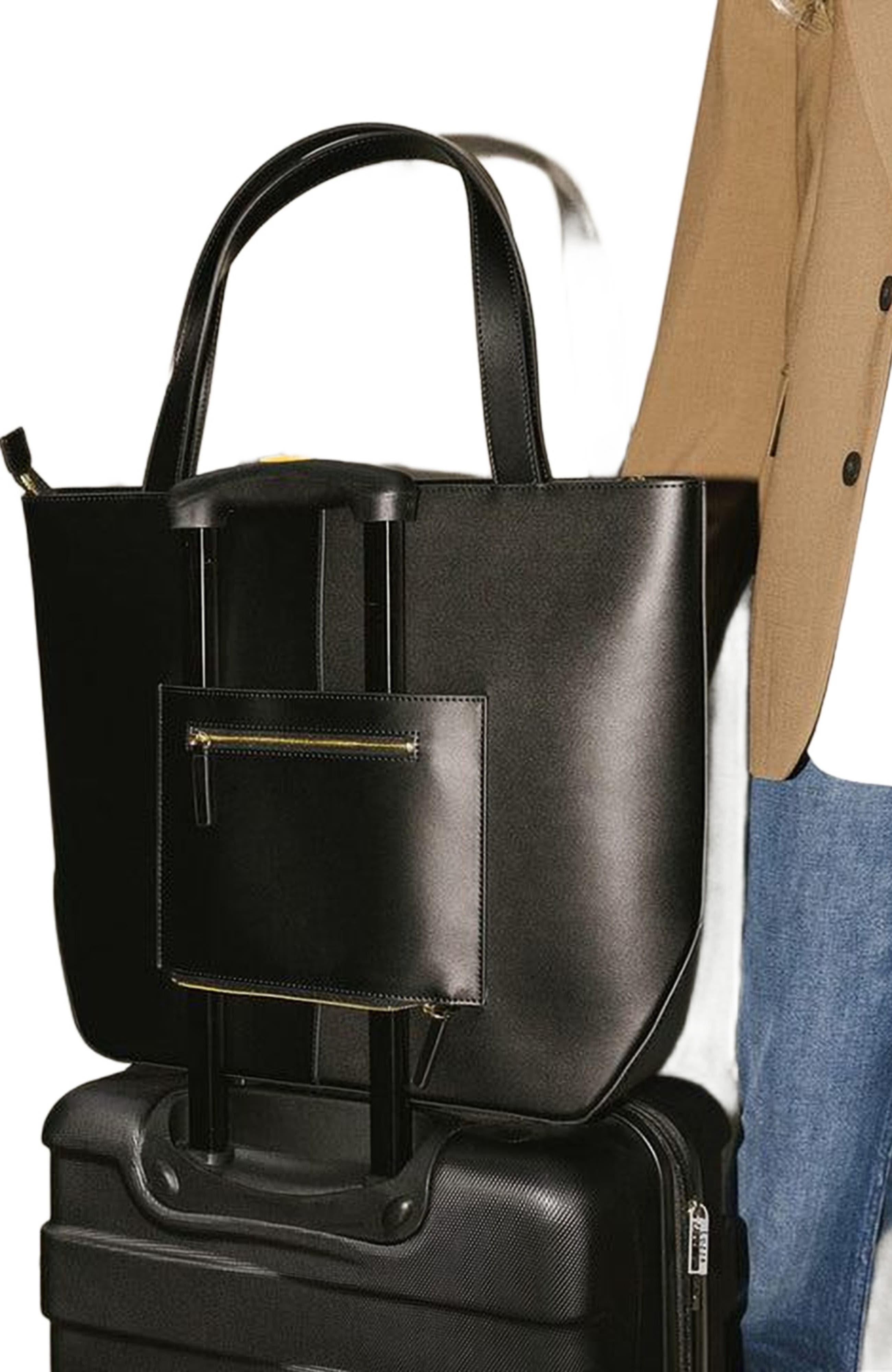 Gigi Pip Hayes Hat Carrying Tote, Alternate, color, Black