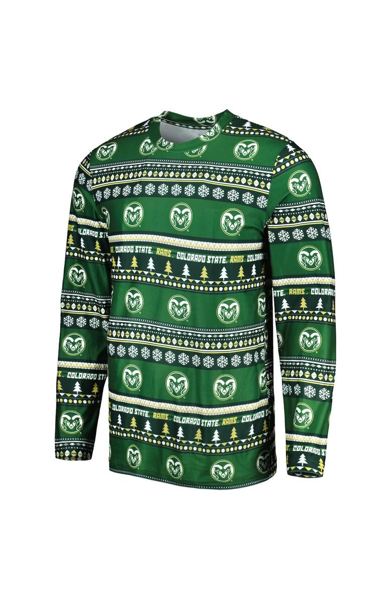 CONCEPTS SPORT Men's Concepts Sport Green Colorado State Rams Swivel Long Sleeve T-Shirt & Pants Sleep Set, Alternate, color, Green