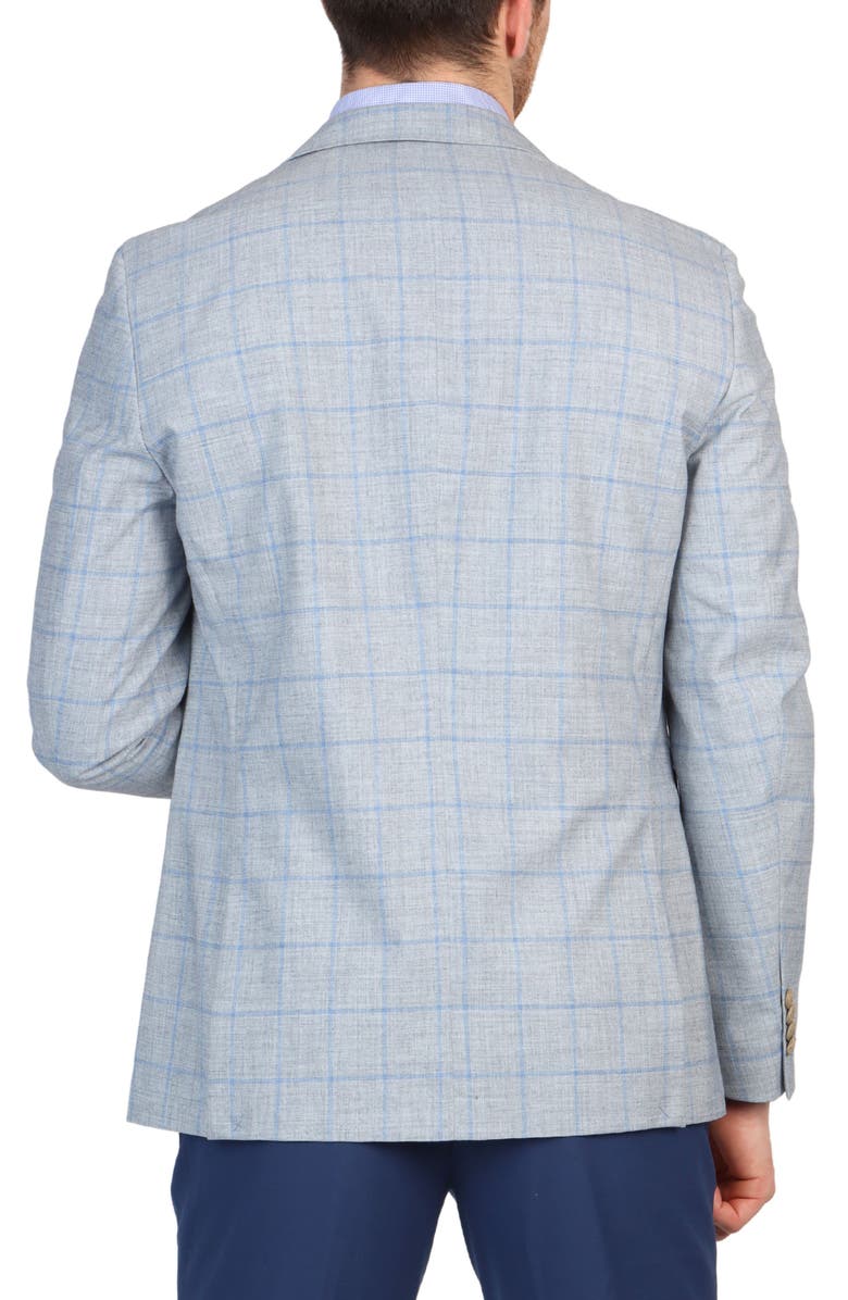 TailorByrd Mélange Windowpane Sport Coat, Alternate, color, Grey