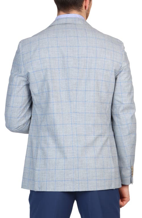 Shop Tailorbyrd Mélange Windowpane Sport Coat In Grey