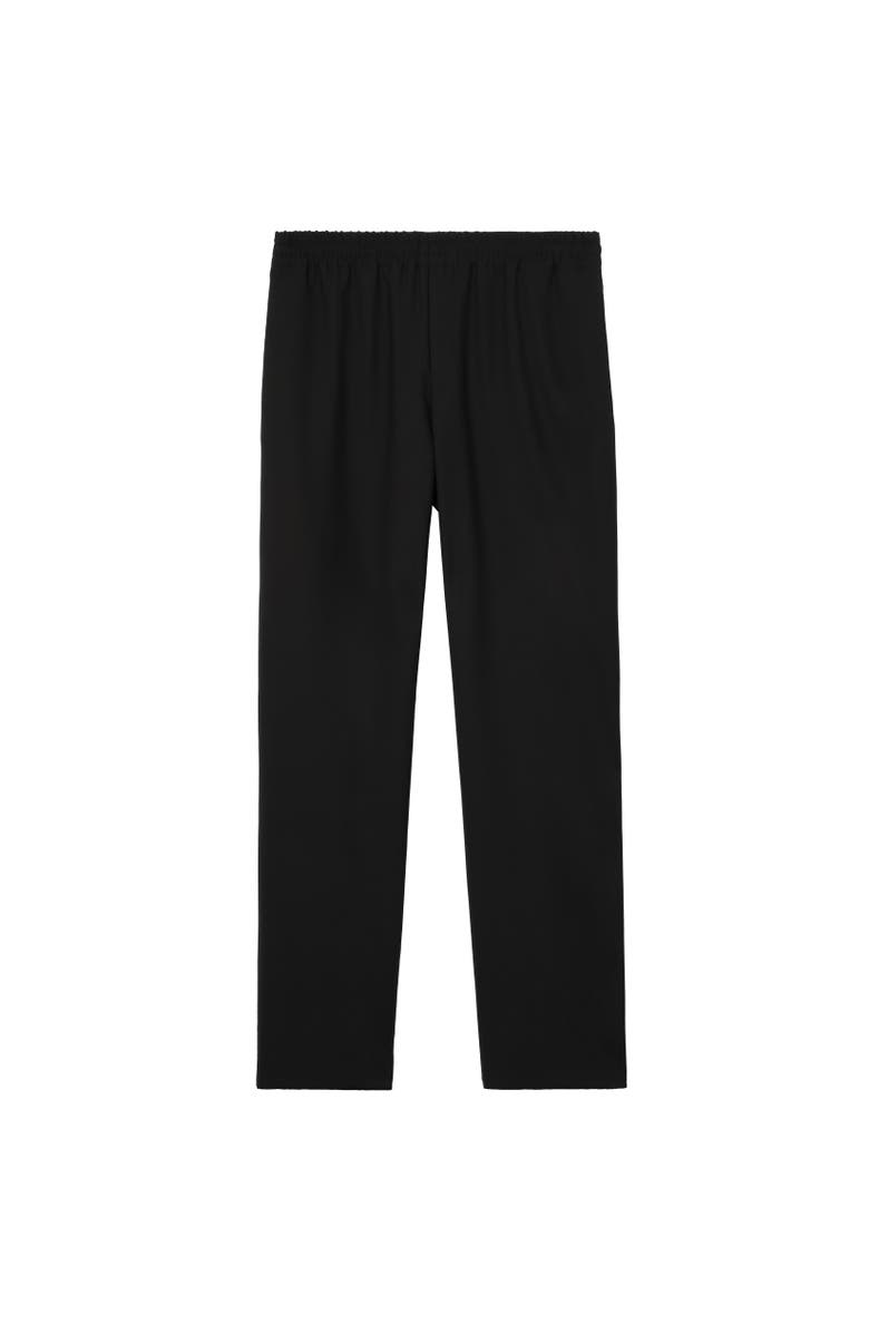 Burberry Wool Track Pants, Alternate, color, Black