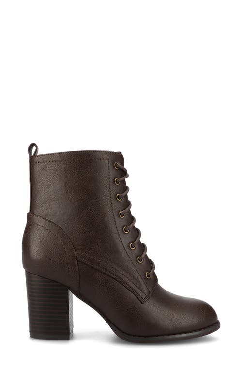 Journee Collection Journee Baylor Lace-up Boot In Brown