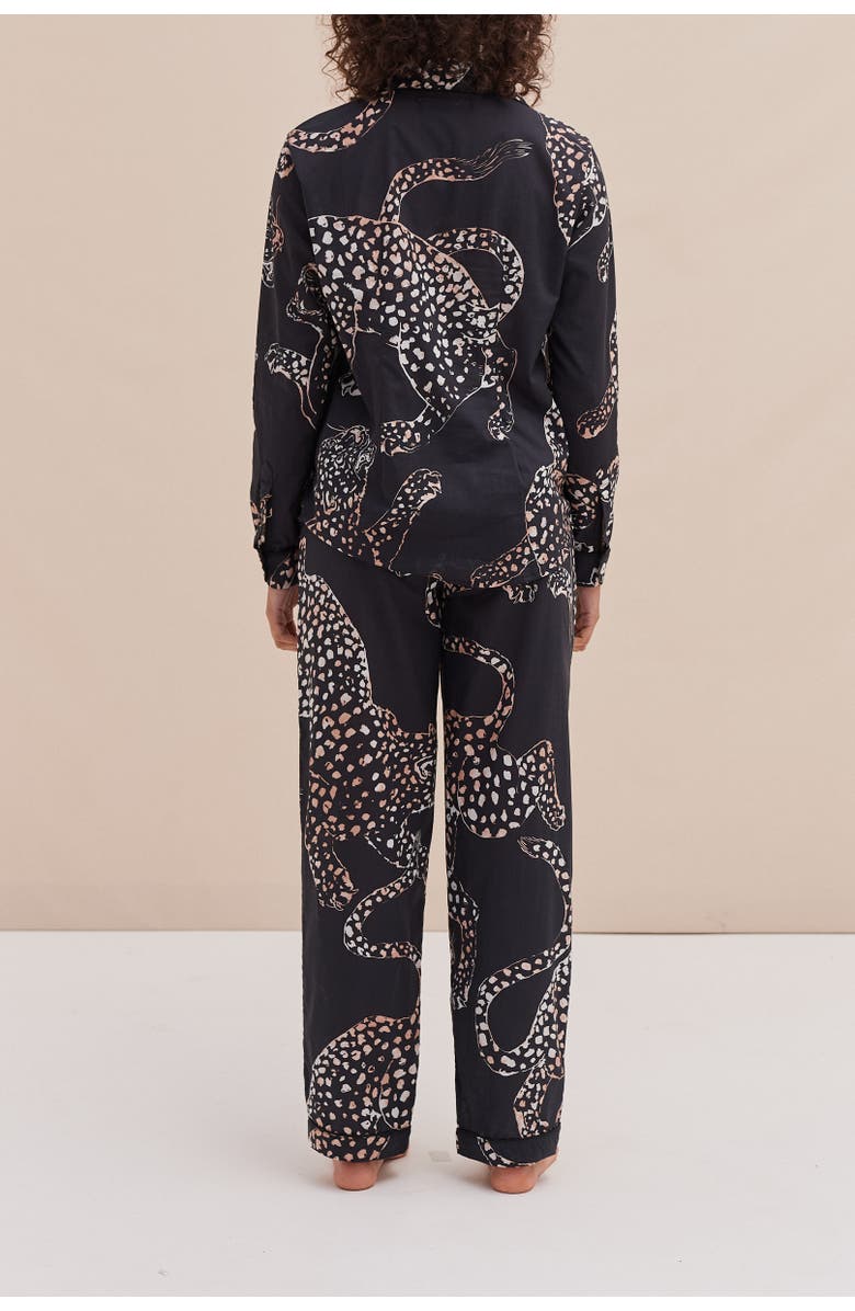 Desmond & Dempsey Long Pajama Set, Alternate, color, Jag Navy