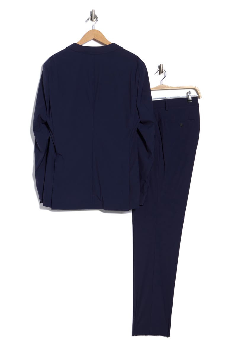 Huge Slim Fit Navy Stretch Wool Blend Suit, Alternate, color, NAVY
