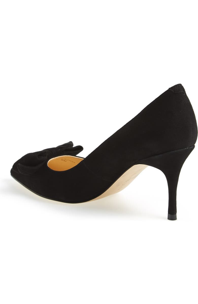 Ivanka Trump 'Benny' Pointy Toe Bow Pump, Alternate, color,
